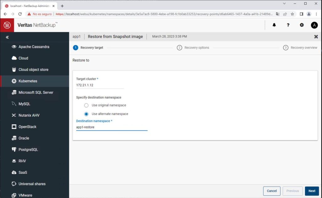 Netbackup para kubernetes - NetBackupGuru